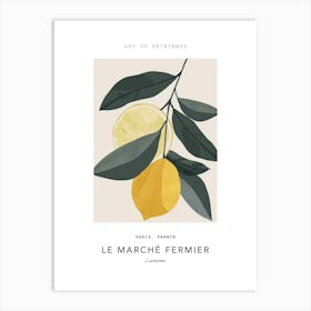 Lemons Le Marche Fermier Poster 2 Art Print