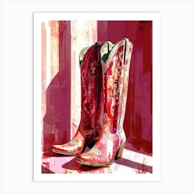 Cowboy Boots 4 Art Print