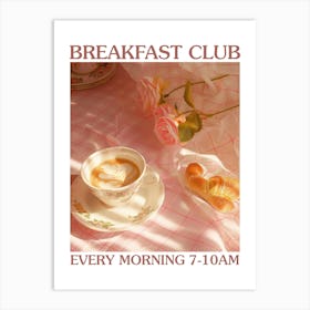 Breakfast Club Yogurt, Coffee And Bread 1 Art Print