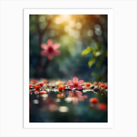 Flower In Water 1 Art Print