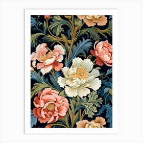 Floral Wallpaper 307 Art Print