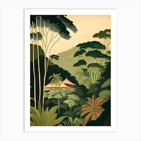 Nosara Costa Rica Rousseau Inspired Tropical Destination Art Print