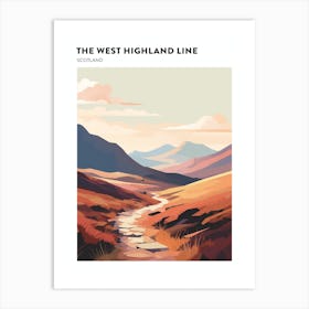 The West Highland Line Scotland 8 Hiking Trail Landscape Poster Art Print