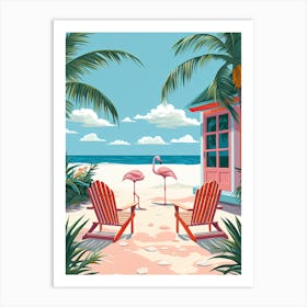 Eagle Beach, Aruba, Matisse And Rousseau Style 4 Art Print