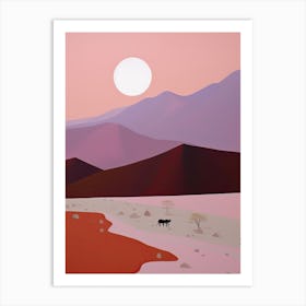 Atacama Desert   South America (Chile), Contemporary Abstract Illustration 4 Art Print