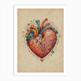 Heart Of Music 16 Art Print