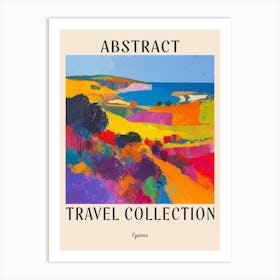 Abstract Travel Collection Poster Cyprus 2 Art Print