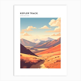 Kepler Track New Zealand 1 Hiking Trail Landscape Poster Art Print