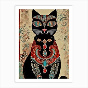 Mystic,  Bohemian Cat Art Print