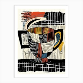 Coffee Cup Style Abstract Art Print