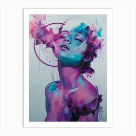 Abstract woman Art Print