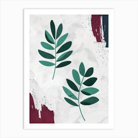 Abstract Of Leaves Art Print