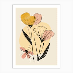 Watercolor Flowers Art Print