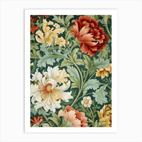 Floral Wallpaper 32 Art Print