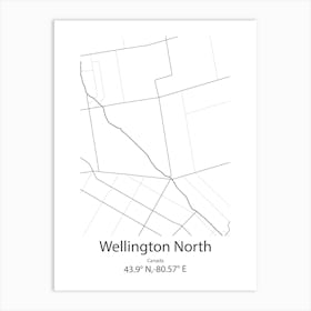 Wellington,New Zealand Minimalist Map Art Print