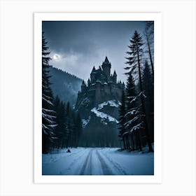 Spooky Castle Carpathian Citadel of Dread Art Print