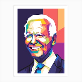 Joe Biden Wpap Art Print