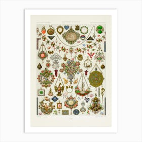 16th And 17th Century Pattern, Albert Racine Art Print