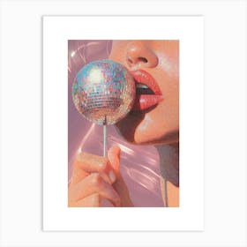 Disco Lollipop Dopamine Decor Art Print