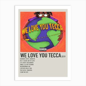 We Love You Tecca Album Cover Signed Poster Art Print