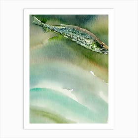 Hake II Storybook Watercolour Art Print