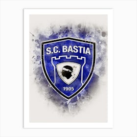 Bastia Brokem Glass Watercolor Art Print