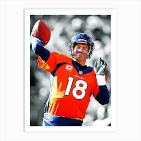 Peyton Manning Denver Broncos Legend Art Print