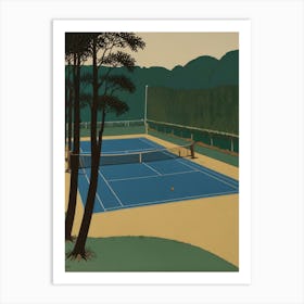 Tennis Court2 Art Print