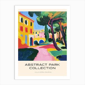 Abstract Park Collection Poster Villa Doria Pamphili Rome 2 Art Print