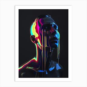 Holographic Portrait Art Print