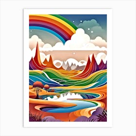 Rainbow In The Sky 11 Art Print