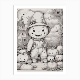 Jack O Lantern 1 Art Print