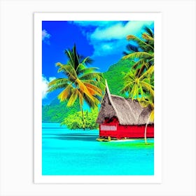 Huahine French Polynesia Pop Art Photography Tropical Destination Art Print
