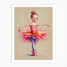 Little Ballerina Art Print