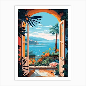 Amalfi Window 1 Art Print