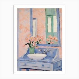 A Vase With Lily, Flower Bouquet 3 Art Print