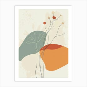 Abstract Floral Painting 3 Art Print