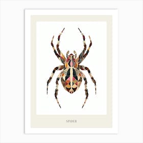 Colourful Insect Illustration Spider 16 Poster Art Print