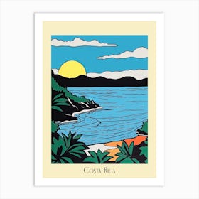 Poster Of Minimal Design Style Of Costa Rica 4 Art Print