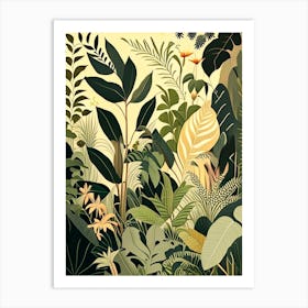 Jungle Botanicals 2 Rousseau Inspired Art Print