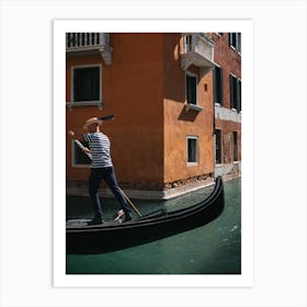 Gondola Ride In Venice Art Print