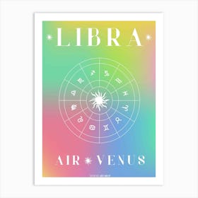 Libra Horoscope Art Print