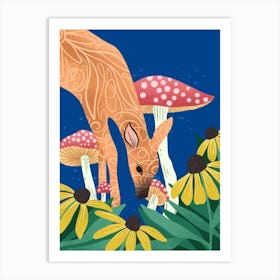 Wild Deer Art Print