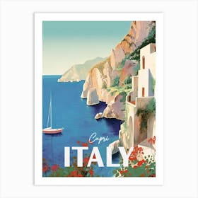 Capri Italy Travel Poster 1 Art Print
