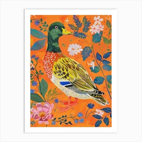 Spring Birds Mallard Duck 2 Art Print