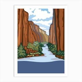 Idaho Travel Poster Landscape Art Print