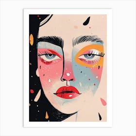 Face Of A Woman 66 Art Print