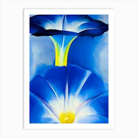 Georgia O'Keeffe - Blue Morning Glories, 1935 Art Print