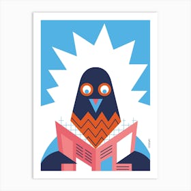 Pidgeon The Reader Art Print