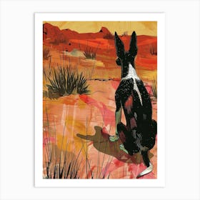 Dog In The Desert 1 Art Print